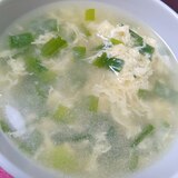 中華風簡単ニラ玉スープ